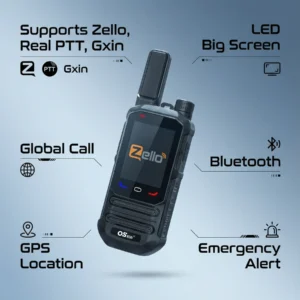 IP67 Waterproof Floating 4G POC Walkie Talkie | GPS, Bluetooth, Zello Ready | Unlimited Range for Outdoor & Camping
