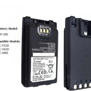 ICOM IC-M85 Walkie-Talkie Battery 3350mAh BP-290 BP-294 for IC-F52D/IC-F62D