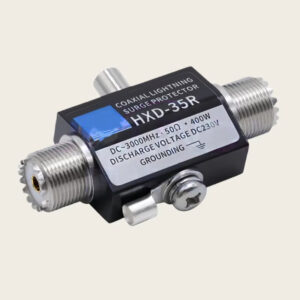 UHF Female to Female Lightning Arrester CA-35R | DC-3GHz Coaxial Surge Protector | 230V Gas Discharge Tube | 50Ω Walkie Talkie Ham Radio CB Base Station Protection