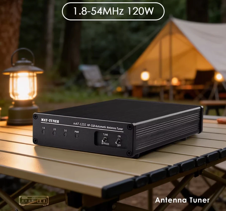 MAT-TUNER mAT-125S Universal Automatic Antenna Tuner 1.8-54MHz, compatible with YAESU, Kenwood, and ICOM