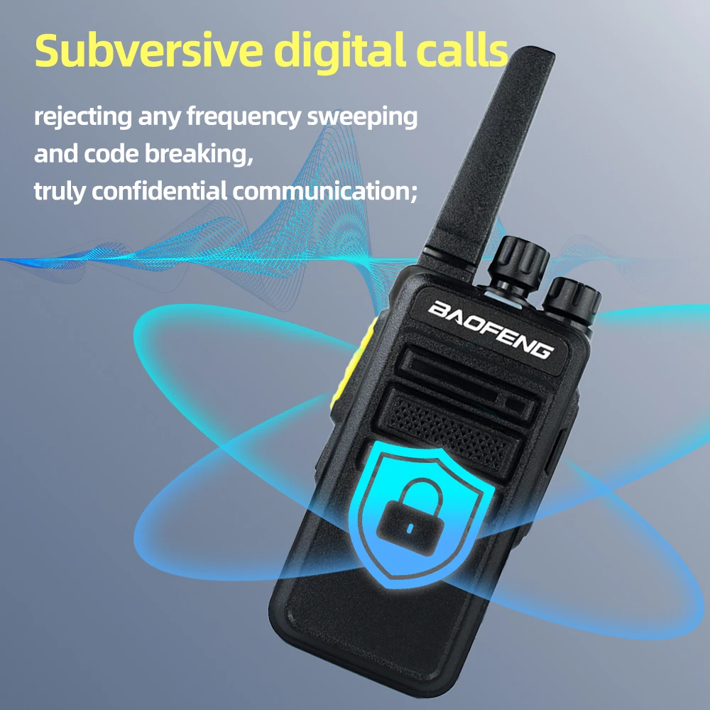 Six ways Charger and Baofeng BD-V12B GMSK Digital Walkie Talkie with Encrypted Call & Active Noise Reduction - Image 3