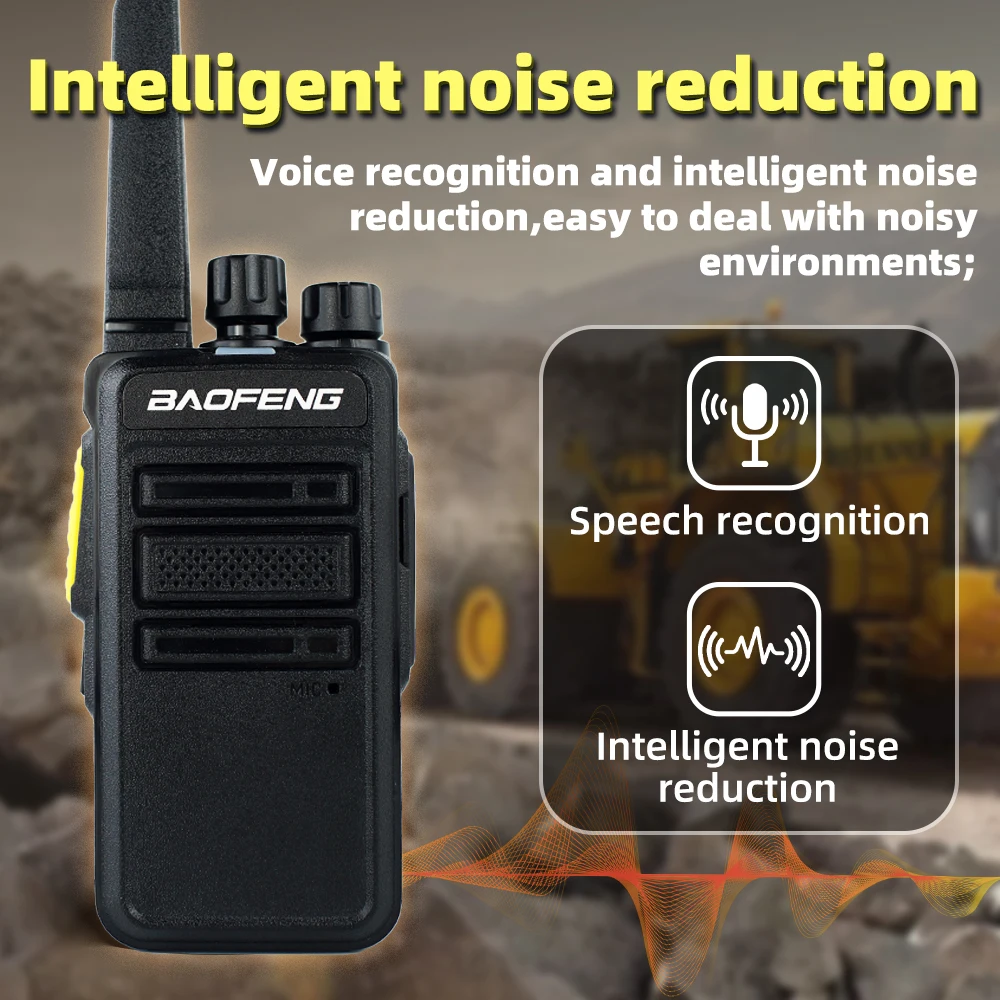 Six ways Charger and Baofeng BD-V12B GMSK Digital Walkie Talkie with Encrypted Call & Active Noise Reduction - Image 2