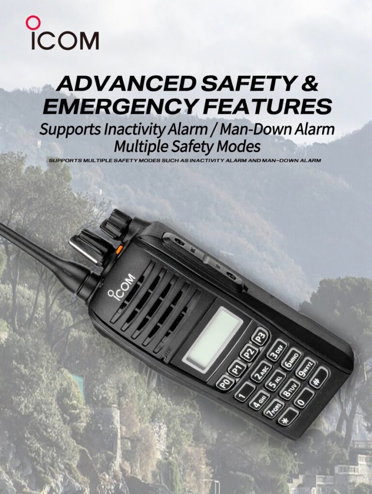 ICOM IC-F2000T UHF Portable Radio Compact Chassis with IP67 Waterproofing