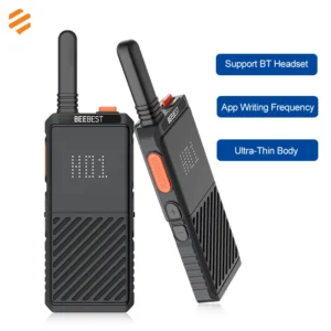 Beebest A308 Hotel Walkie Talkie, Bluetooth Wireless Headset, IP54 Waterproof, 4W High Power, 13h Working, for Restaurant Retail Hospitality