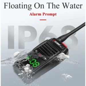Handheld VHF/UHF Marine Walkie Talkie 5W IP68 Waterproof Floating Amateur Two Way Radio Transceiver for Marine Use