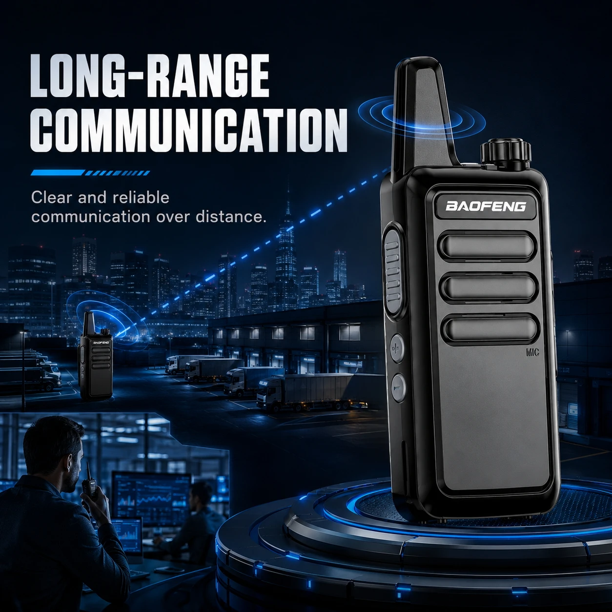 Baofeng BF-R5 Mini Portable Slim Handheld Radio 5W Long Range Two-Way Transceiver USB Rechargeable with VOX - Image 5