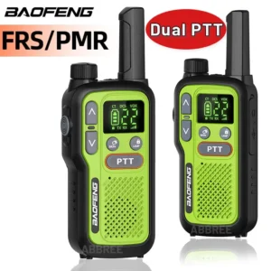 Baofeng BF-T18 Portable FRS/PMR 2-Way Radio Set (2-Piece), Easy-to-Use Mini Walkie Talkie for Family Travel