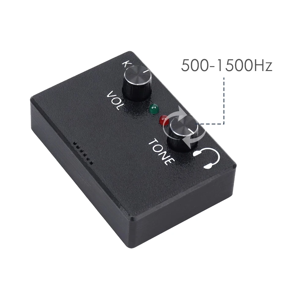 HT-6 Morse Code Trainer with Adjustable Volume & Tone | CW Sound & Light Practice Oscillator for Manual Telegraph Key - Image 4